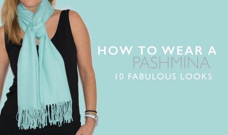 how to wear a pashmina with a formal dress 6 Ways to Wear a Pashmina Wrap Over an Evening Dress Inside Out Style