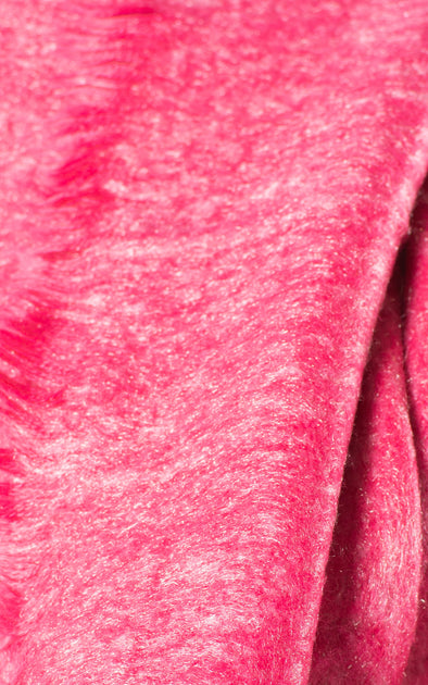 Frayed Edge Scarf | Hot Pink – Scarf Room : Scarves And Pashminas