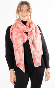 Neon Blooms Scarf | Pink