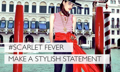 Scarlet Fever - A Red Pashmina Is The Only Accessory You Need
