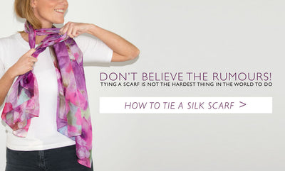 The New Girl Upstairs - How to Tie a Silk Scarf