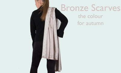 The Girl Upstairs: Bronze Scarves: The Colour For Autumn 16