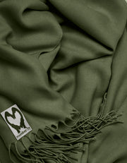 Army Green Pashmina Shawl Wrap Scarf