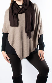 Poncho | Plain | Mocha
