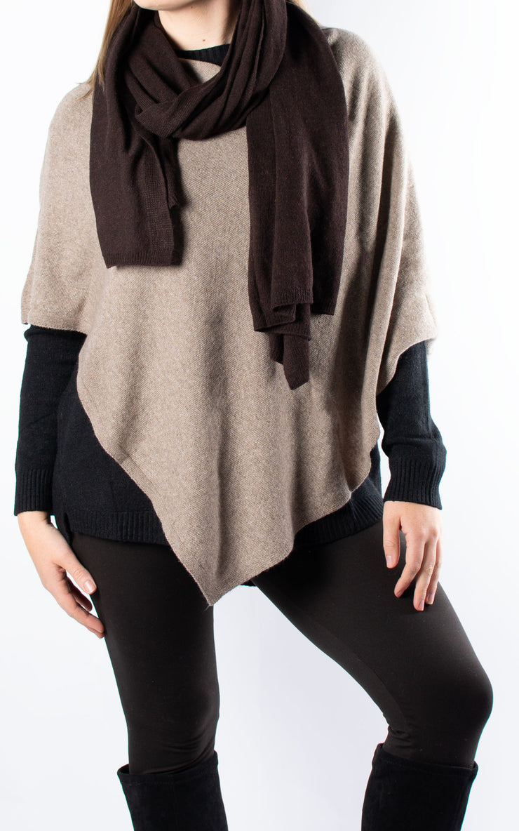 Poncho | Plain | Mocha