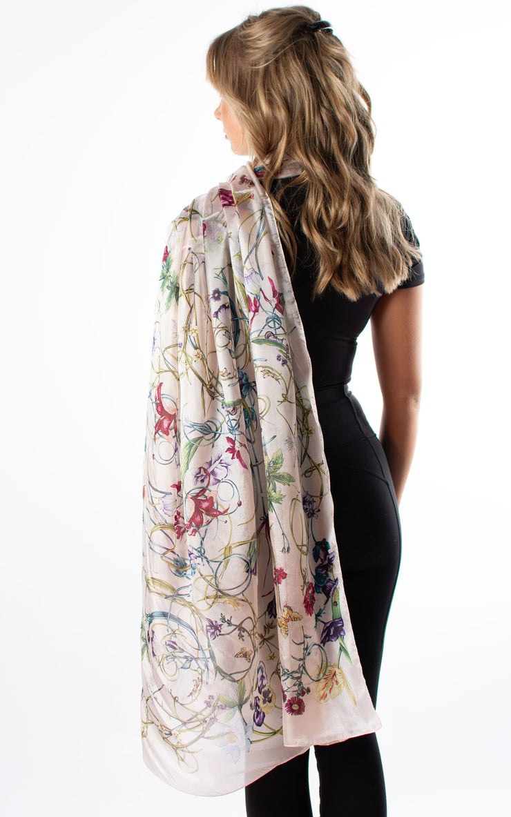 Flora Silk Scarf