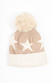 Gift Sets | Hat and Socks | Stars | Beige