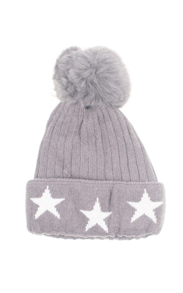 Gift Sets | Hat and Socks | Stars | Dark Grey