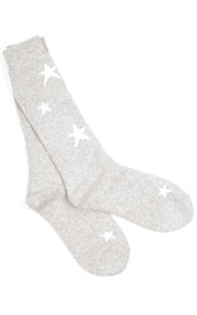 Gift Sets | Hat and Socks | Stars | Light Grey