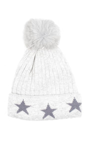 Gift Sets | Hat and Socks | Stars | Light Grey