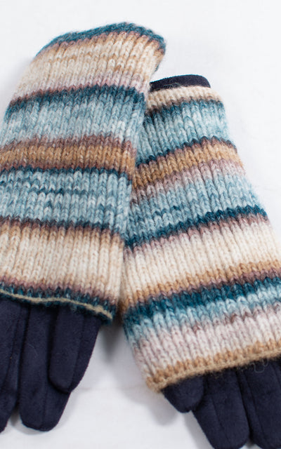 Gloves | 3-in-1 | Stripes | Navy