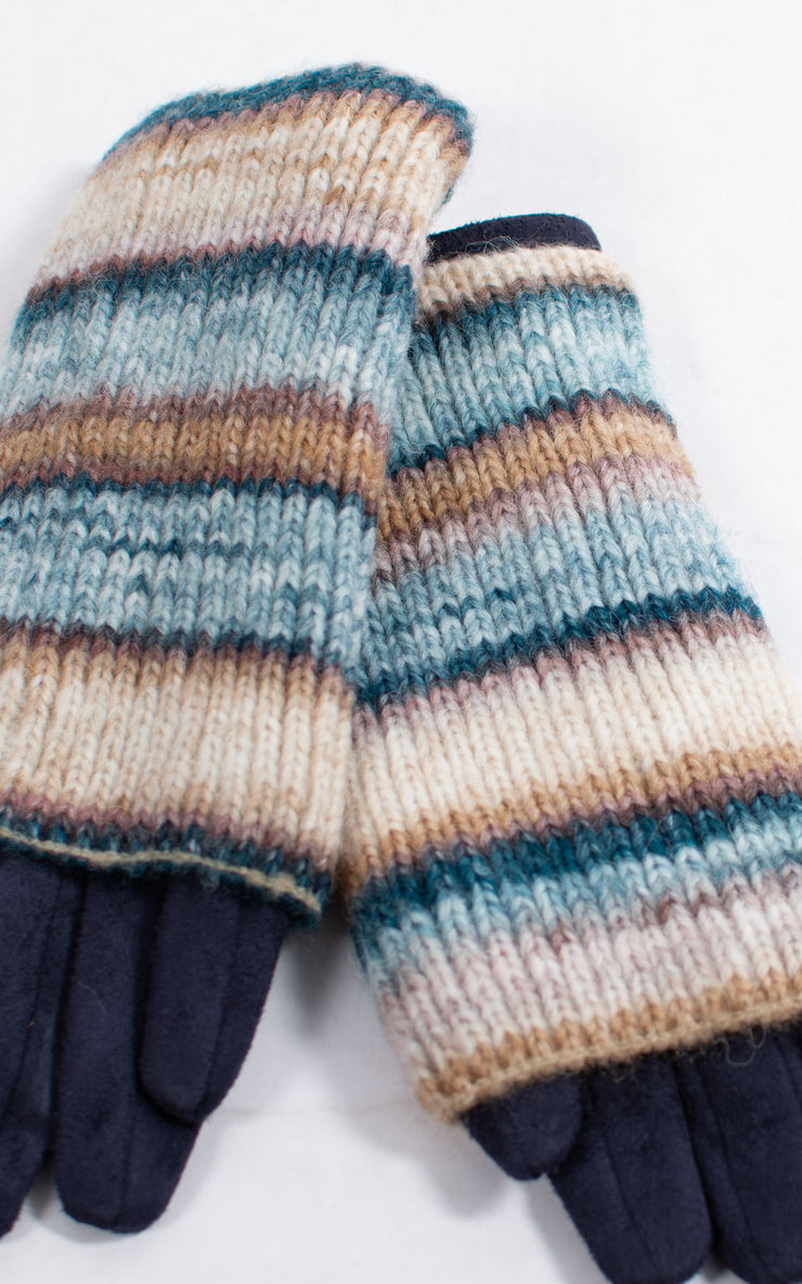 Gloves | 3-in-1 | Stripes | Navy
