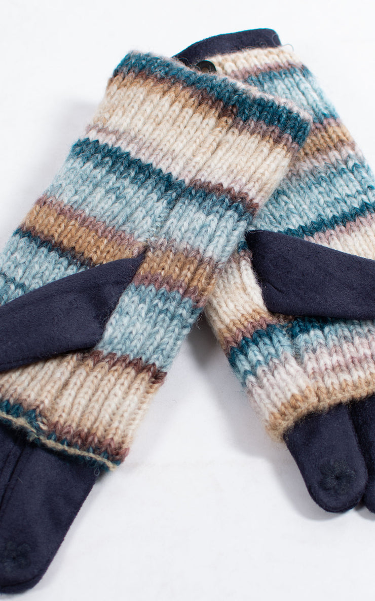 Gloves | 3-in-1 | Stripes | Navy