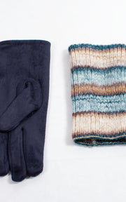 Gloves | 3-in-1 | Stripes | Navy