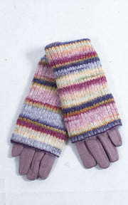 Gloves | 3-in-1 | Stripes | Purple
