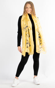 Lace Shawl | Mustard Yellow