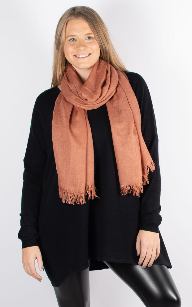 Lightweight Scarf Pashmina | Rust