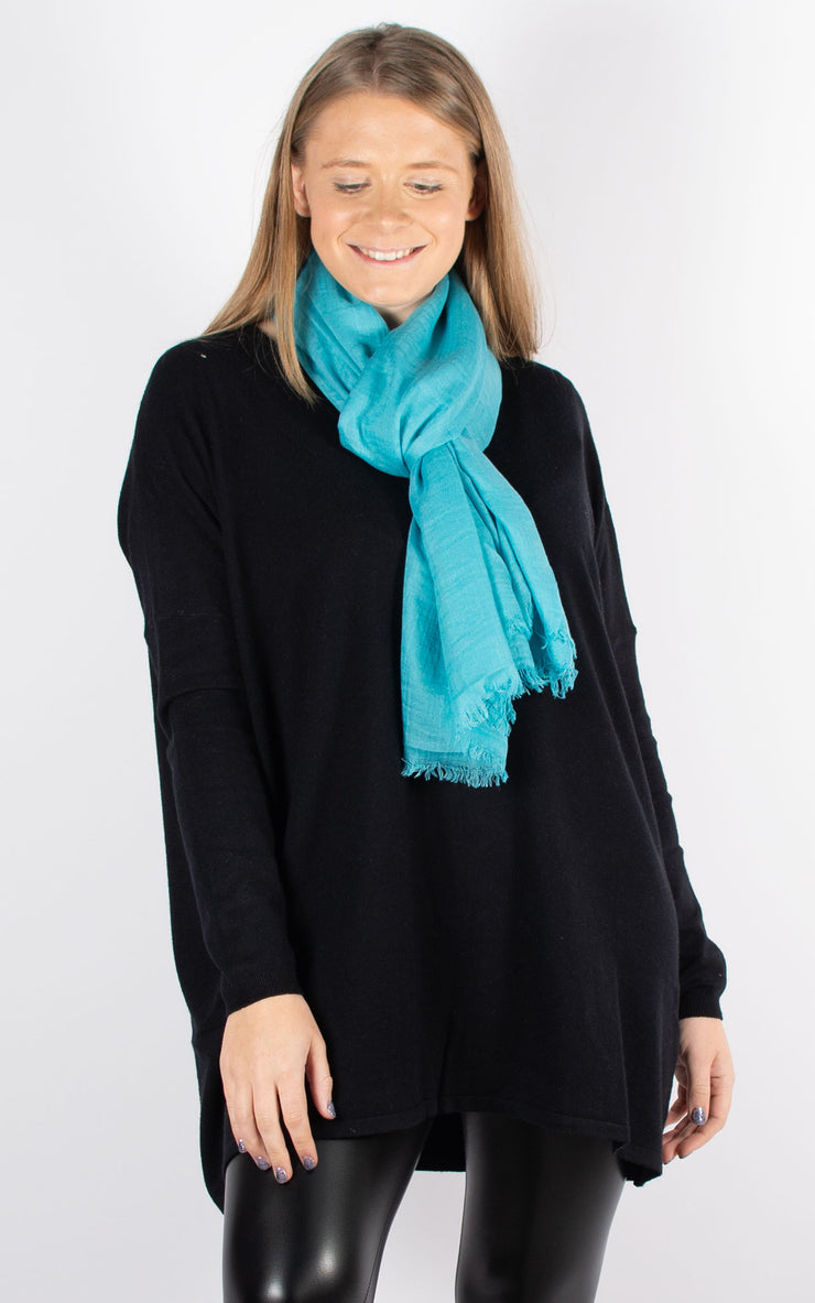 Lightweight Scarf Pashmina | Turquoise