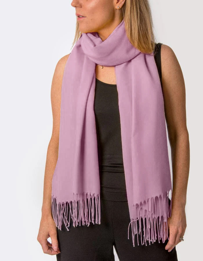 Mauve Pashmina Shawl Wrap Scarf