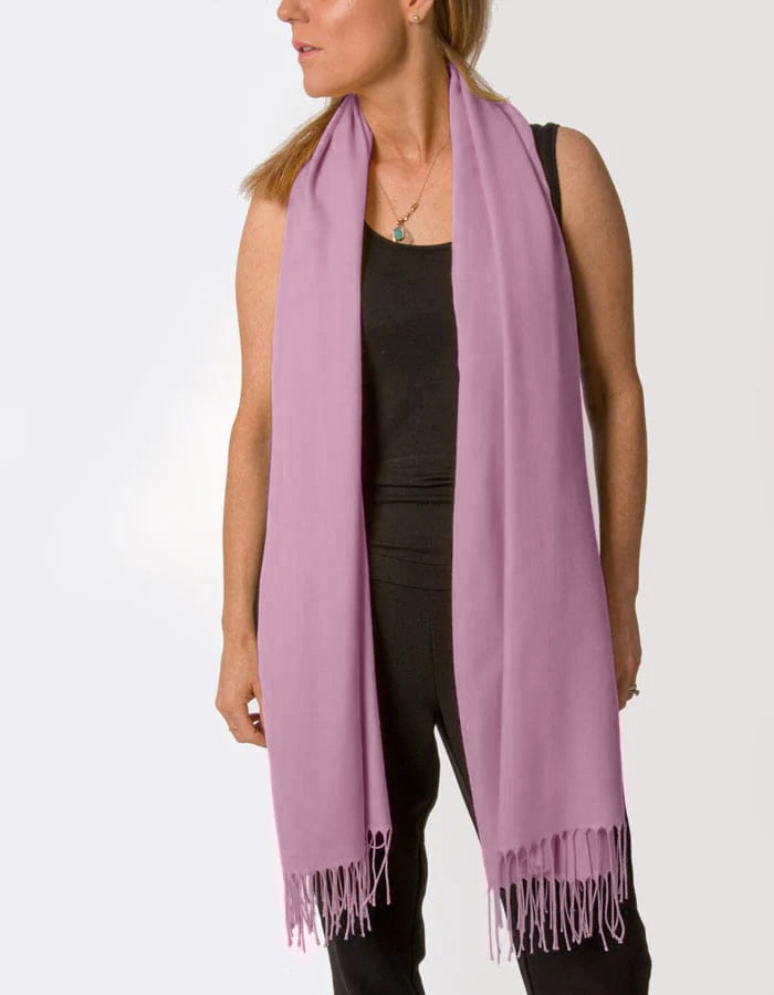 Mauve Pashmina Shawl Wrap Scarf