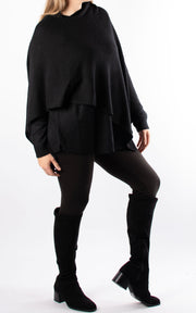 Poncho | Plain | Black