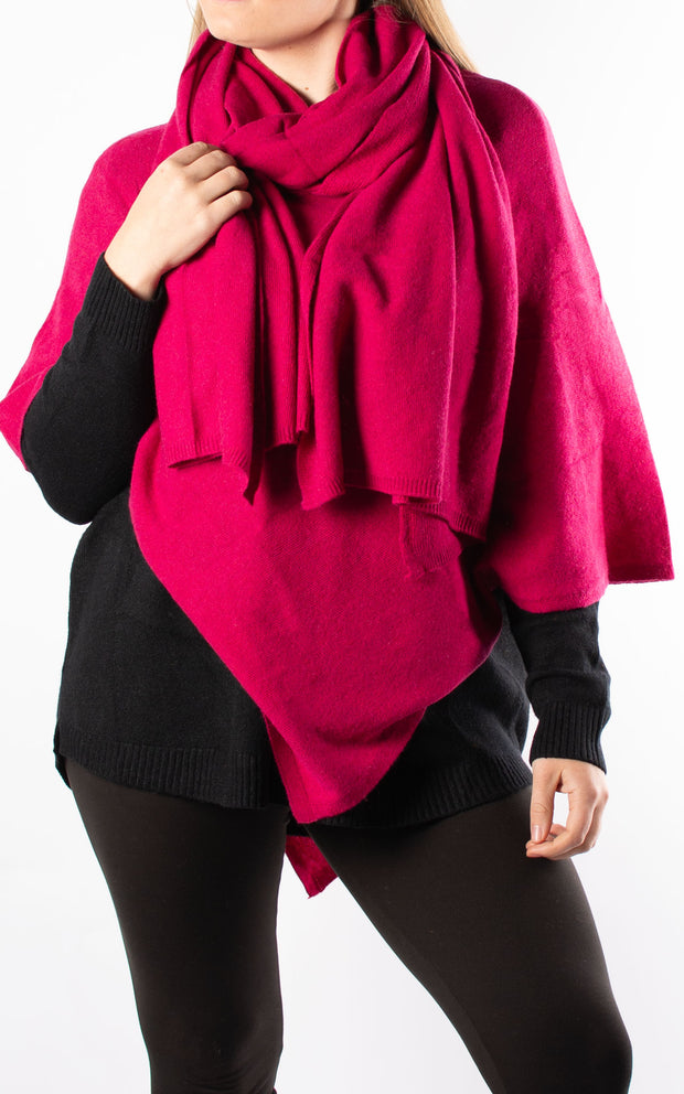 Poncho | Plain | Hot Pink