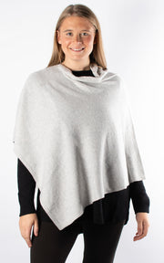 Poncho | Plain | Light Grey