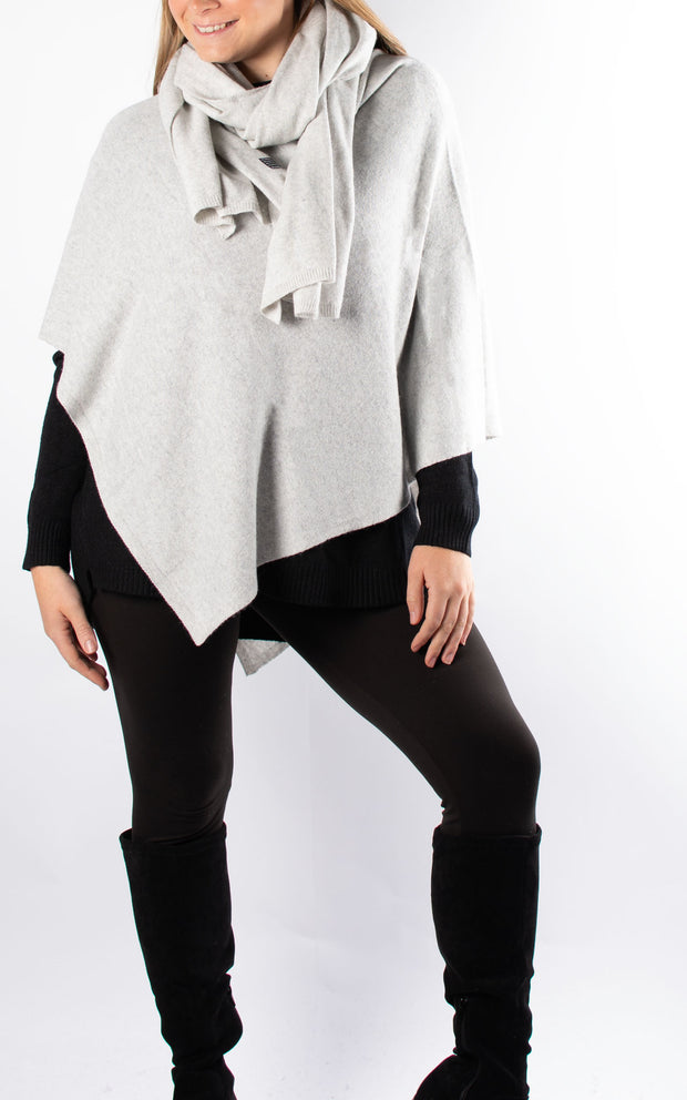 Poncho | Plain | Light Grey