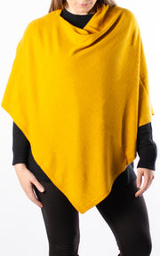 Poncho | Plain | Mustard