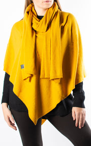 Poncho | Plain | Mustard