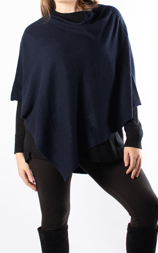 Poncho | Plain | Navy