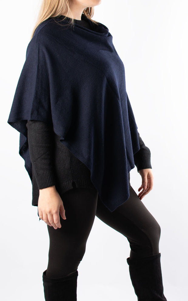 Poncho | Plain | Navy