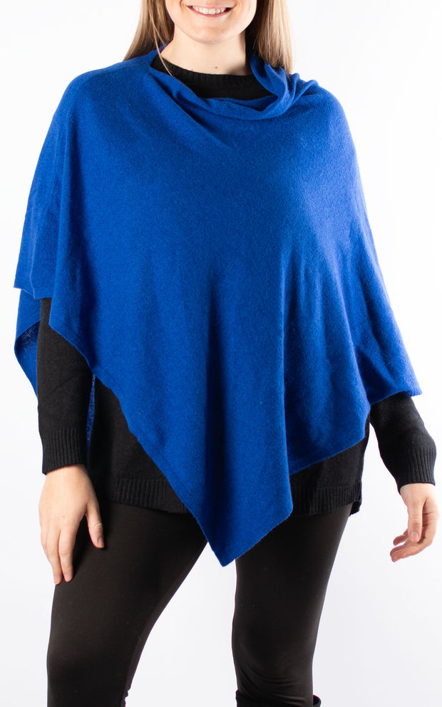Poncho | Plain | Royal Blue