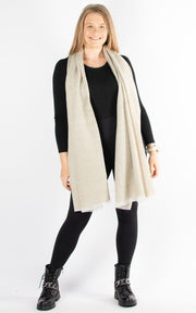 Scarf | Fine Knit | Beige