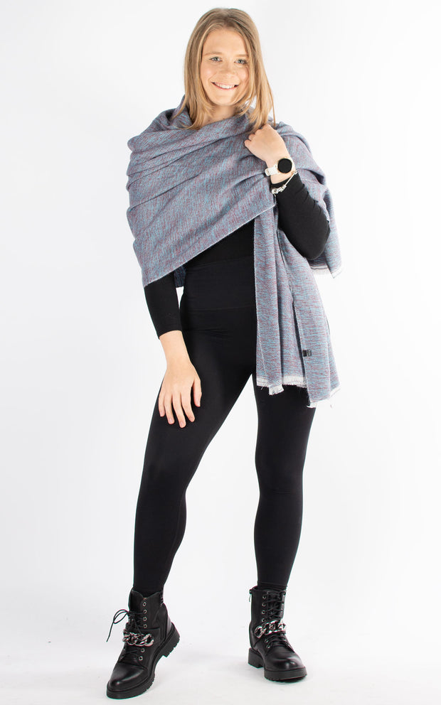 Scarf | Fine Knit | Blue