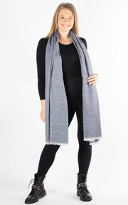 Scarf | Fine Knit | Blue