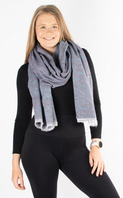 Scarf | Fine Knit | Blue