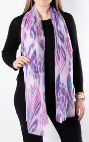 Scarf | Ikat | Purple