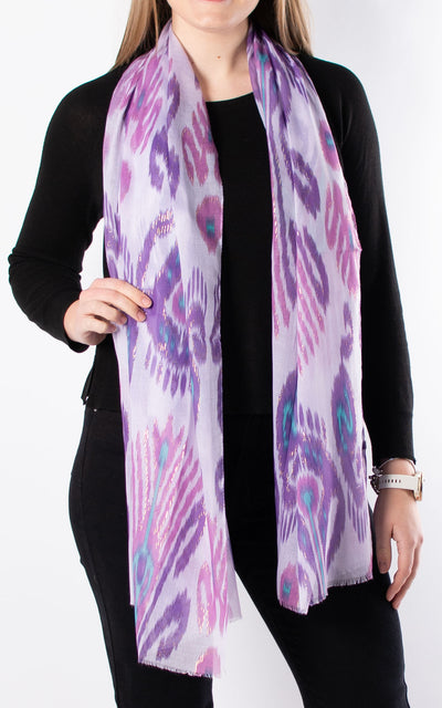 Scarf | Ikat | Purple