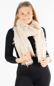 Scarf | Lines | Beige