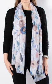 Scarf | Summer Garden | Grey