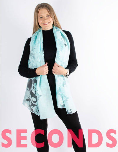 Lace Shawl | Aqua - SECONDS