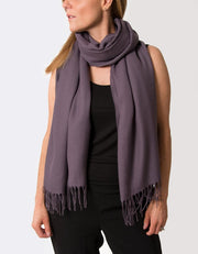 an image showing an aubergine purple pashmina