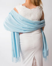 Baby Blue Wedding Pashmina