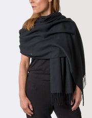 an image showing a black pashmina