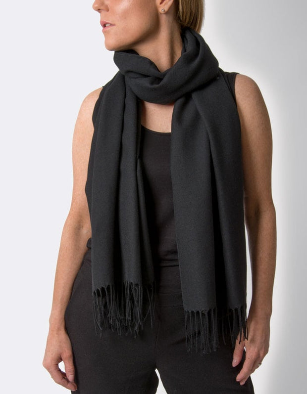 an image showing a black pashmina