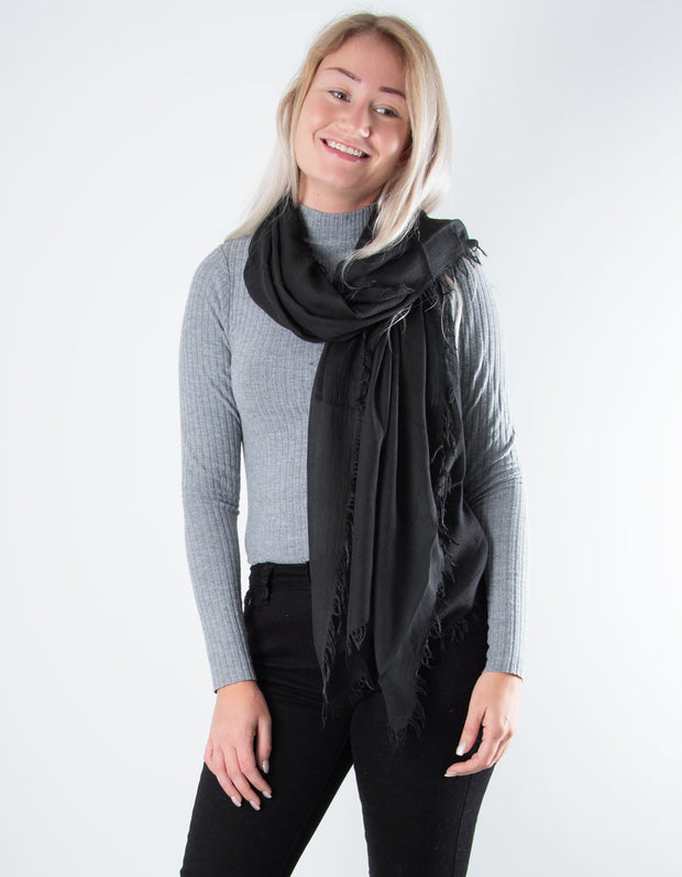 Black Scarf - Italian MicroModal