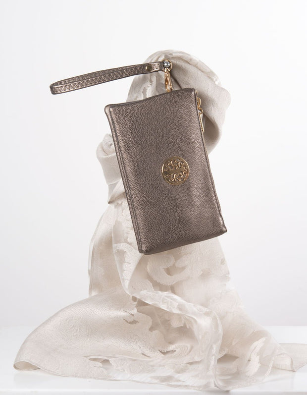 Bronze Clutch Bag | Toni