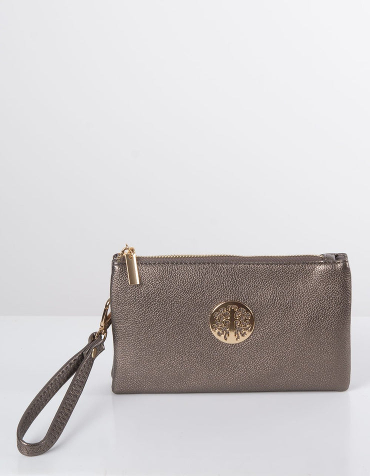 Bronze Clutch Bag | Toni