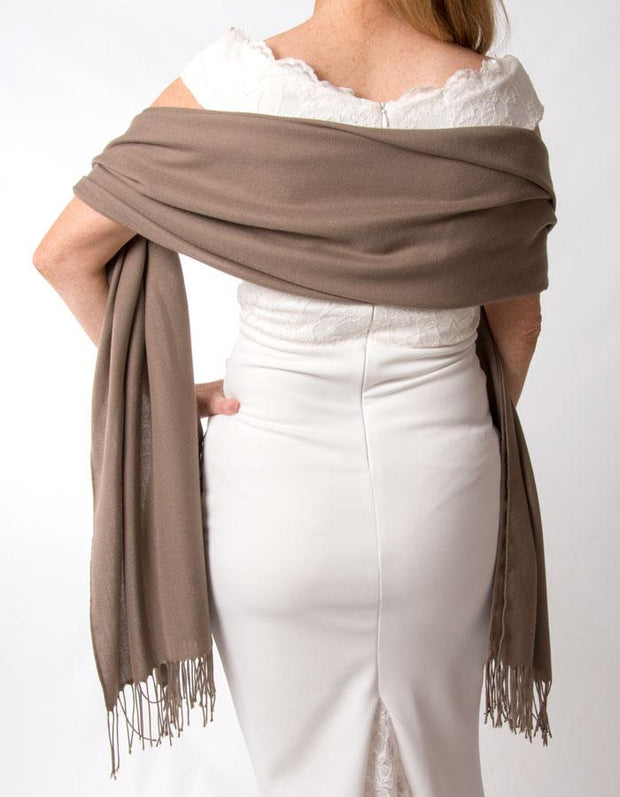 Light Brown Wedding Pashmina